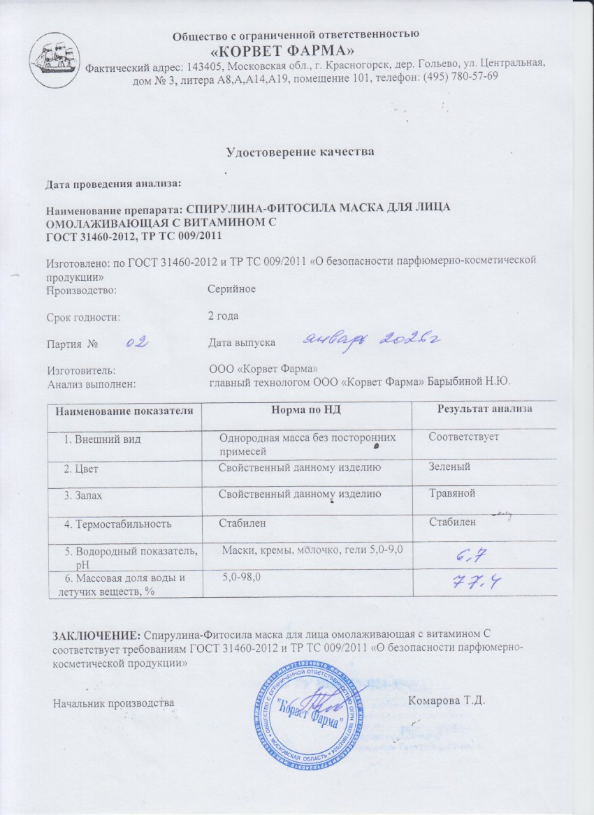 Паспорт №01202602